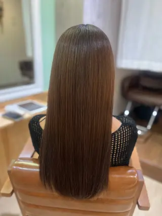 ロング g.hair design所属・saaya💙 ブリーチなしカラーのヘアスタイル