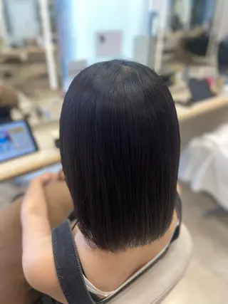 ミディアム カラー 艶髪/ハイトーン🫧 Aika🤍のヘアスタイル