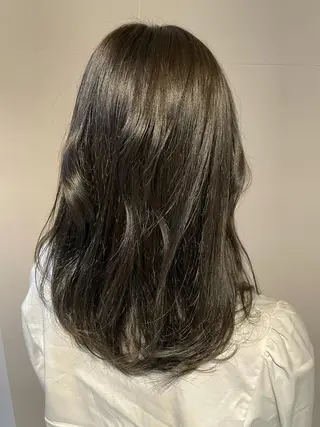セミロング カラー 髪質改善×透明感× トレンド/杉田 圭のヘアスタイル
