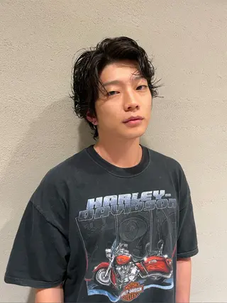 ミディアム メンズ メンズ/特殊ヘア パーマ🕷️小夏貴也のヘアスタイル