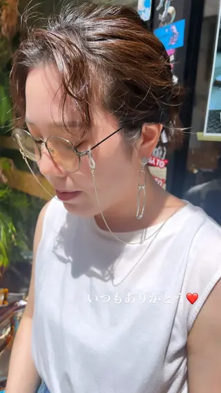 ミディアム ヘアアレンジ 宮永 智香のヘアスタイル