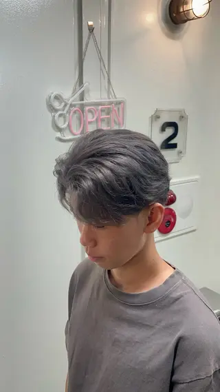 ショート カラー パーマ メンズ 🦄カイ/メンズ 韓国ヘア/パーマ🦄のヘアスタイル