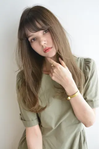 ロング カラー パーマ annuy所属・annuy 。のヘアスタイル