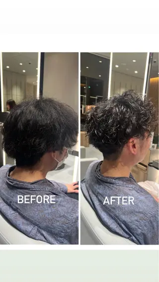 メンズ kako ショート ボブのヘアスタイル