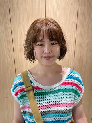 ショート パーマ Toiro 横浜所属・🎀レイヤー/パーマ カラー/ai🎀のヘアスタイル