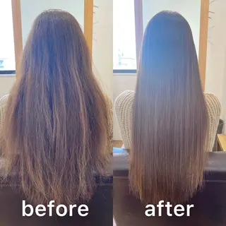 ロング パーマ KIZU 髪質改善 オカルト怪談のヘアスタイル