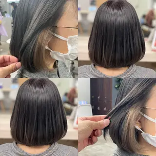 ショート 🌟髪質改善ケアカラ ー美髪縮毛矯正y🌟のヘアスタイル