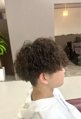 ショート パーマ メンズ KEN 🌟のヘアスタイル