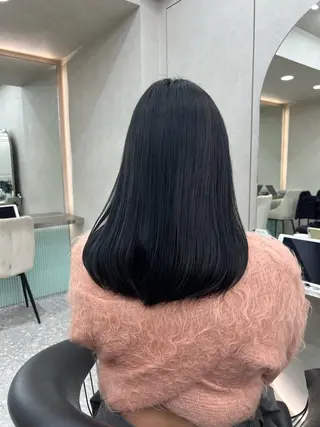 セミロング カラー Hiroki 韓国ヘア🇰🇷のヘアスタイル