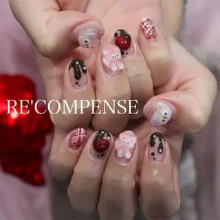 ネイル RE'COMPENSE所属・れこん ぱんすのネイルデザイン