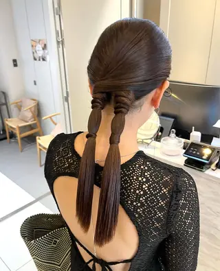 ロング ヘアアレンジ マツエクモデル募集中 /表参道/宇佐見綾花のマツエク・マツパデザイン