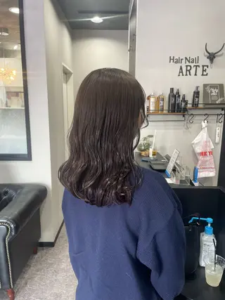 ロング カラー 友滝 真菜美のヘアスタイル