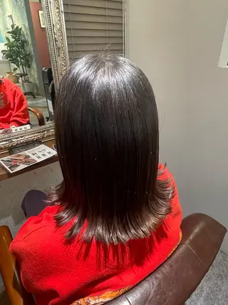 ミディアム moon 武蔵小杉所属・ヤマザキ アイ🕊 くすみカラー👒のヘアスタイル
