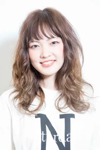 セミロング カラー パーマ La Ruelle 江曽島店/髪質改善のヘアスタイル