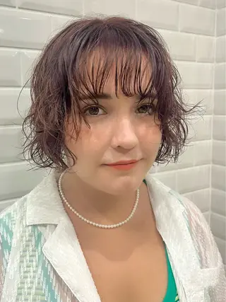 ショート パーマ For.c.c.c.c所属・近藤 ちかのヘアスタイル