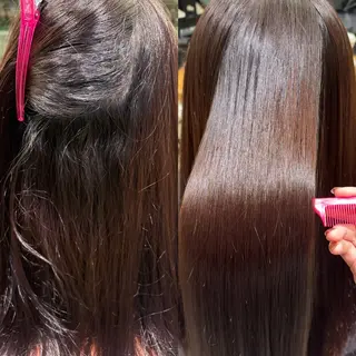セミロング 透明感カラー ／kana‎🤍のヘアスタイル