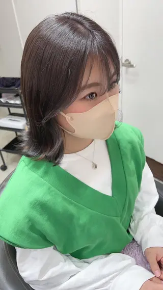 ミディアム Eleanor 池袋 ミカのヘアスタイル