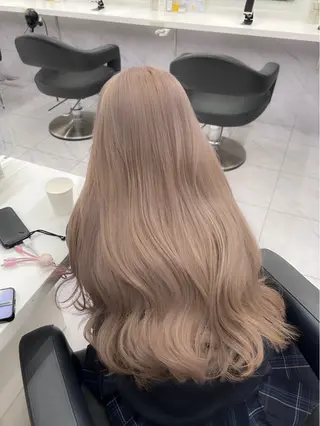 ロング カラー パーマ ヘアアレンジ I'S所属・横浜美容室 RIKAのヘアスタイル