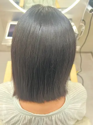 ミディアム i.+SAPPORO所属・艶ワンカラー♡ ゆうかのヘアスタイル