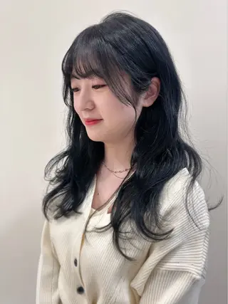 セミロング 莉歩/カットモデル ／ヘアアレンジのヘアスタイル