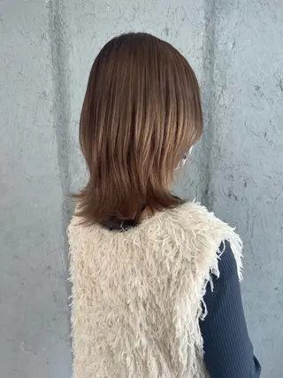 ミディアム カラー Mariana雛/ 西大分/ハイライトのヘアスタイル