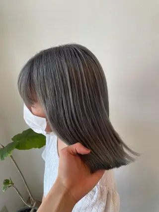 ミディアム カラー 髪質改善/レイヤー /ボブ/中村莞太朗のヘアスタイル