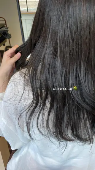 ミディアム カラー レイヤー×初 パーマ|hinakoのヘアスタイル