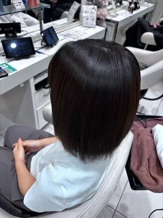 ミディアム カラー 縮毛矯正⚜️/池袋 西口徒歩1分/ くうのヘアスタイル