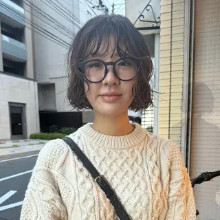 ショート パーマ Lilu しずくのヘアスタイル