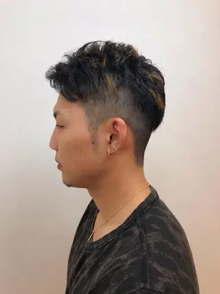 ショート カラー メンズ 齋藤 らいのヘアスタイル