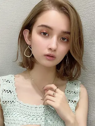 ショート カラー Silk-lei【銀座店】所属・銀座/美髪縮毛矯正 /髪質改善/山本翔華のヘアスタイル