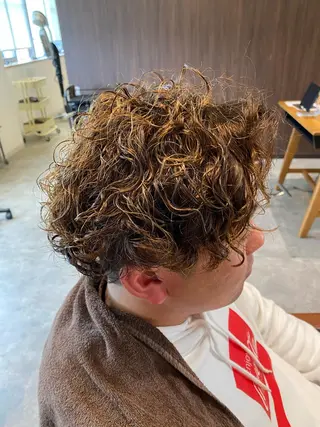 パーマ メンズ 松本 直也のヘアスタイル