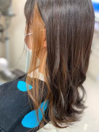 ロング カラー 菊地 美憂のヘアスタイル