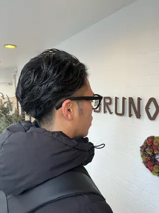 パーマ メンズ ふ くのヘアスタイル
