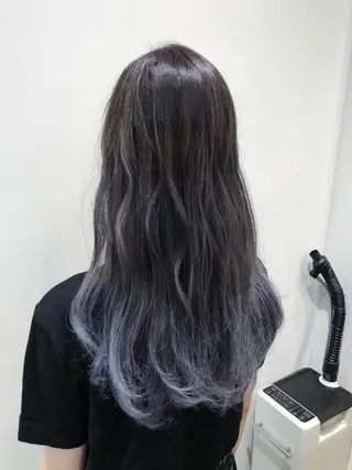 ロング カラー ハイトーン/カラー/ 用賀/稲若健太郎のヘアスタイル