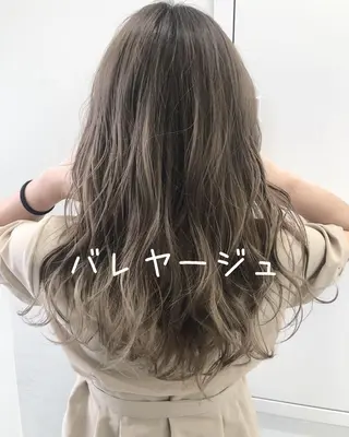 セミロング カラー パーマ ヘアアレンジ ブリーチ&似合せボブ 田中寛十のヘアスタイル