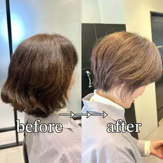 ショート ショートボブ／川崎 子安健太のヘアスタイル