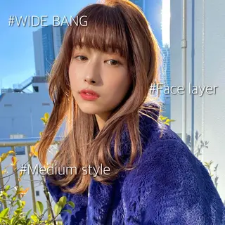 セミロング AINANLY 明治神宮前店所属・似合わせレイヤー モテカラー🤍三科のヘアスタイル