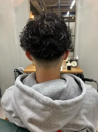 ショート パーマ メンズ 【S.BROOM】 店長　西川徹のヘアスタイル