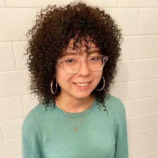 セミロング カラー パーマ ヘアアレンジ キッズ ネイル マツエク・マツパ 中元 淳のヘアスタイル