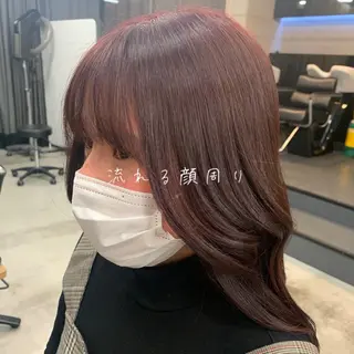 ロング カラー ヘアアレンジ 女性らしいモテヘア 韓国ヘアhikariのヘアスタイル