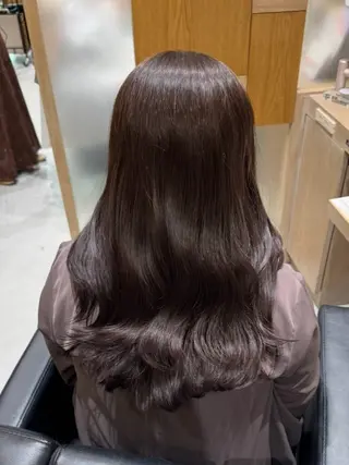 ロング カラー 透明感カラー/顔周り カット/レイヤーにかのヘアスタイル