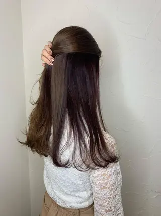 ロング カラー パーマ キッズ ネイル マツエク・マツパ 🟤TAP🟤 木曳野　金沢店のヘアスタイル