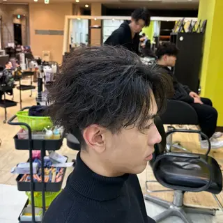 ショート カラー パーマ ✂️メンズ特化✂️ 神田のヘアスタイル