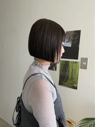 ショート 🟡ひろの/ツヤ カラー/髪質改善🟡のヘアスタイル