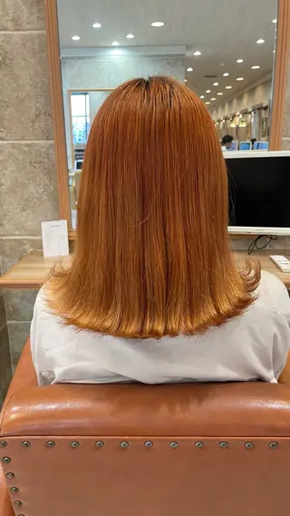 セミロング カラー 松田 唯叶のヘアスタイル