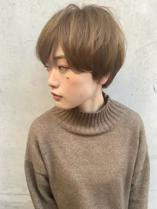 ショート 髪質改善カラー☆ ヘアアレンジmiyuのヘアスタイル