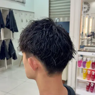 ショート パーマ メンズ 【メンズパーマ特化】 又吉　隆斗のヘアスタイル