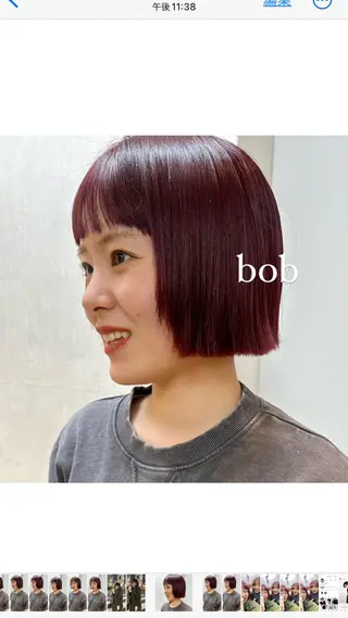 ショート ボブ/レイヤー/ニュ アンスパーマ/小夏のヘアスタイル