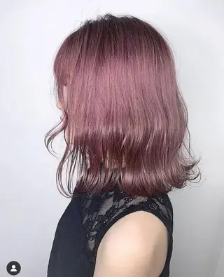 ミディアム ヘアアレンジ メンズ ネイル パーマ キッズ マツエク・マツパ カラー カラー特化サロン Eir心斎橋のヘアスタイル